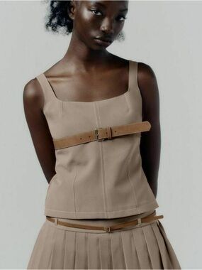 ZARA Buckle Top